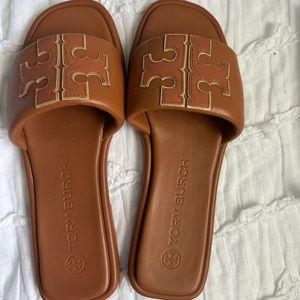 Tory Burch double T sport slide sandal